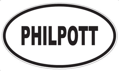 PHILPOTT - Oval Sticker
