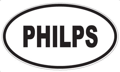 PHILPS - Oval Sticker