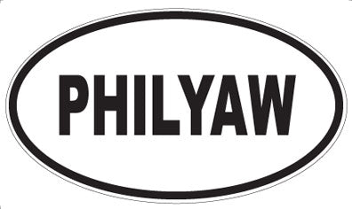 PHILYAW - Oval Sticker