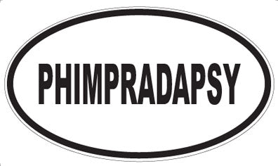 PHIMPRADAPSY - Oval Sticker