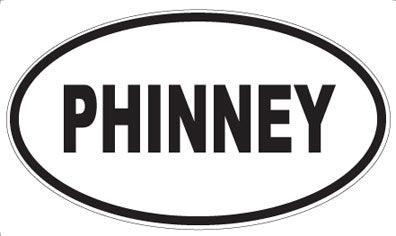 PHINNEY - Oval Sticker