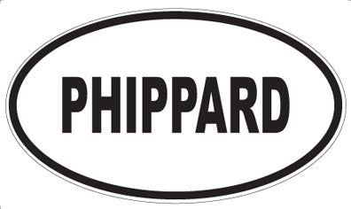 PHIPPARD - Oval Sticker