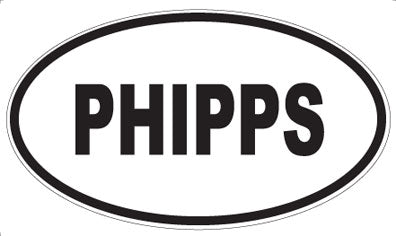 PHIPPS - Oval Sticker