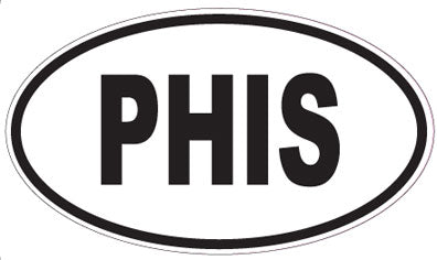PHIS - Oval Sticker