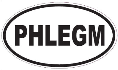 PHLEGM - Oval Sticker