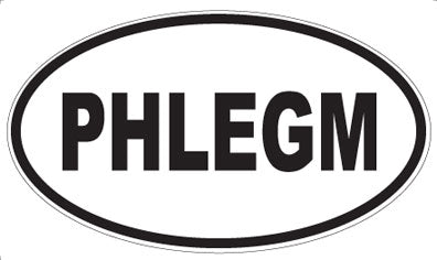 PHLEGM - Oval Magnet