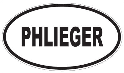 PHLIEGER - Oval Sticker
