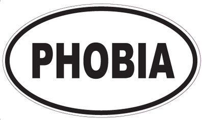 PHOBIA - Oval Sticker