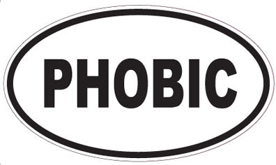 PHOBIC - Oval Sticker