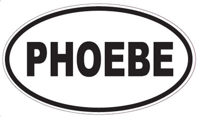 PHOEBE - Oval Sticker
