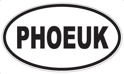 PHOEUK - Oval Sticker