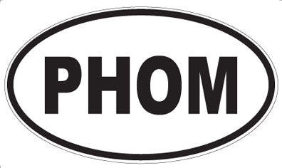 PHOM - Oval Sticker