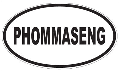 PHOMMASENG - Oval Sticker