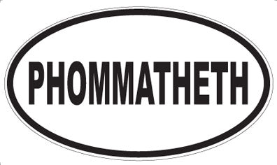 PHOMMATHETH - Oval Sticker