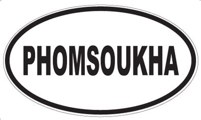 PHOMSOUKHA - Oval Sticker