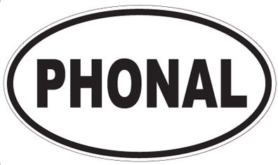 PHONAL - Oval Sticker