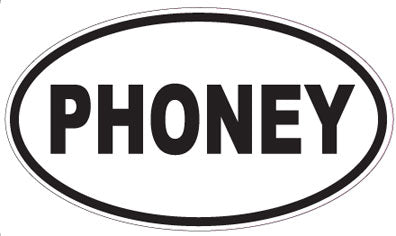 PHONEY - Oval Sticker