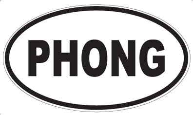 PHONG - Oval Sticker