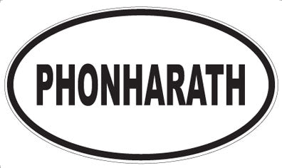 PHONHARATH - Oval Sticker