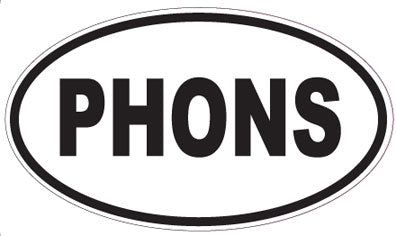 PHONS - Oval Sticker