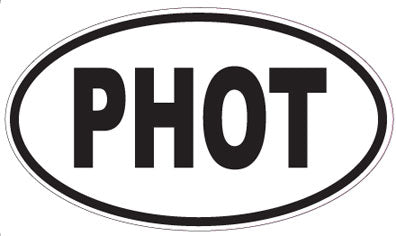 PHOT - Oval Sticker