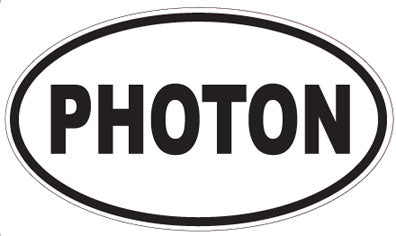 PHOTON - Oval Sticker