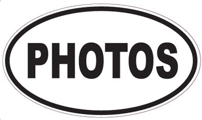 PHOTOS - Oval Sticker