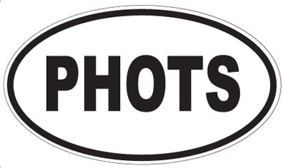 PHOTS - Oval Sticker