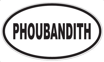 PHOUBANDITH - Oval Sticker