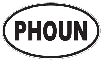 PHOUN - Oval Sticker
