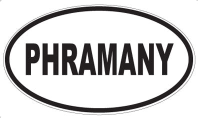 PHRAMANY - Oval Sticker