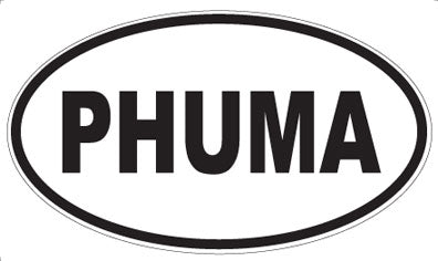 PHUMA - Oval Sticker