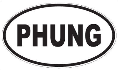 PHUNG - Oval Sticker