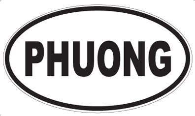 PHUONG - Oval Sticker