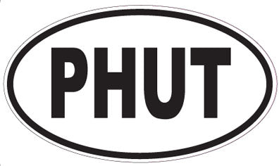 PHUT - Oval Sticker