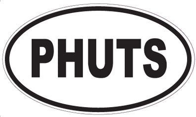 PHUTS - Oval Sticker
