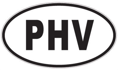 PHV - 3 Letter Initials Oval Sticker