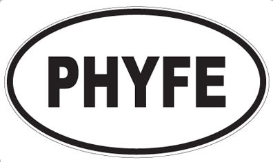PHYFE - Oval Sticker