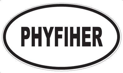 PHYFIHER - Oval Sticker