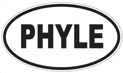 PHYLE - Oval Sticker