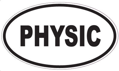 PHYSIC - Oval Sticker