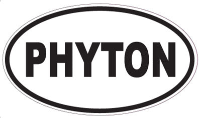 PHYTON - Oval Sticker