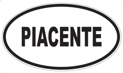 PIACENTE - Oval Sticker