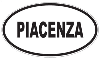 PIACENZA - Oval Sticker