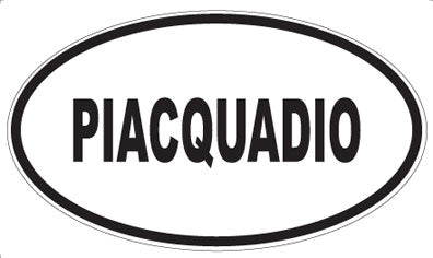 PIACQUADIO - Oval Sticker