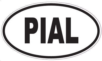 PIAL - Oval Sticker