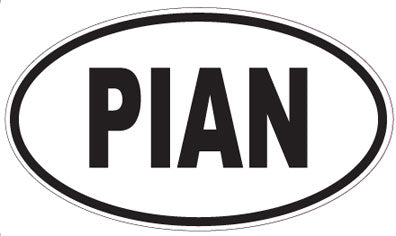 PIAN - Oval Sticker