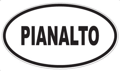PIANALTO - Oval Sticker