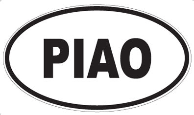 PIAO - Oval Sticker