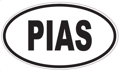 PIAS - Oval Sticker